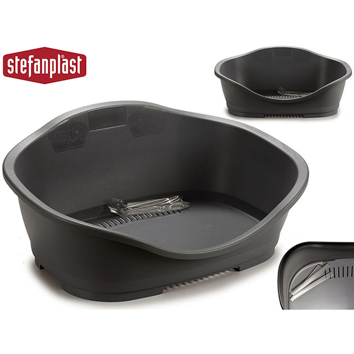 Pet bed Stefanplast 97621 Grey Plastic 68 x 27,5 x 49 cm 6 Units