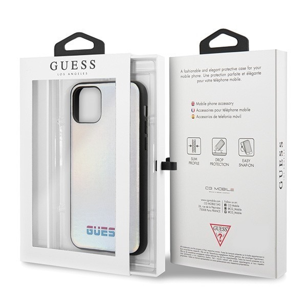 Guess GUHCN65BLD iPhone 11 Pro Max silver hard case Iridescent