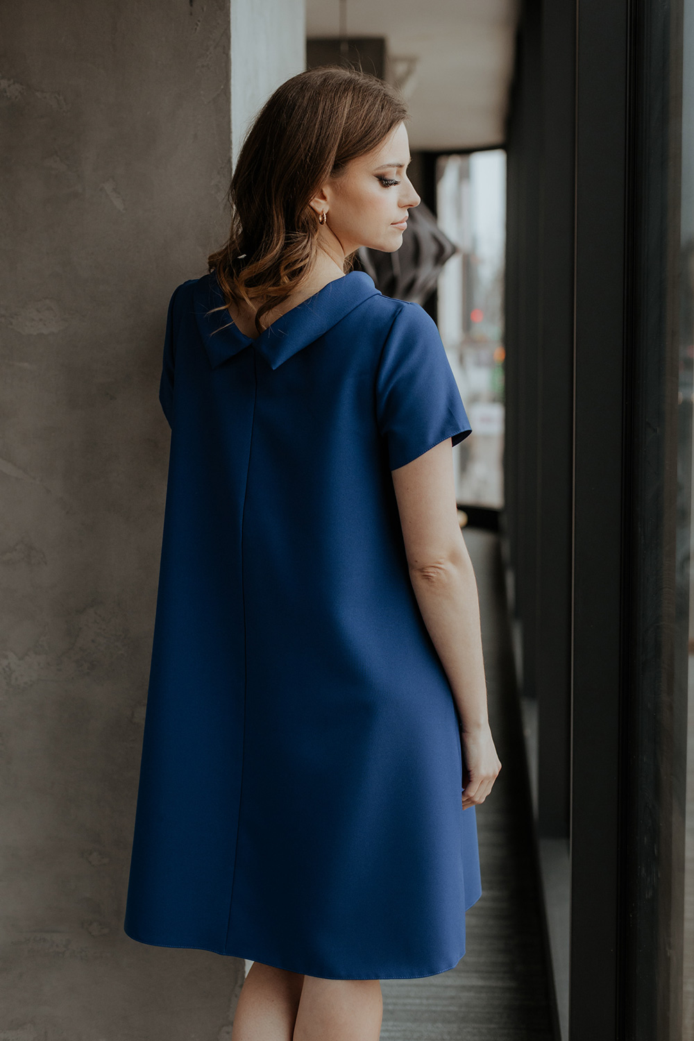 Alltagskleid model 176710 Tessita marineblau Damen