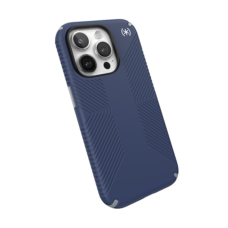 Speck Presidio2 Grip MagSafe Apple iPhone 15 Pro (Coastal Blue/Dustgrey/White)