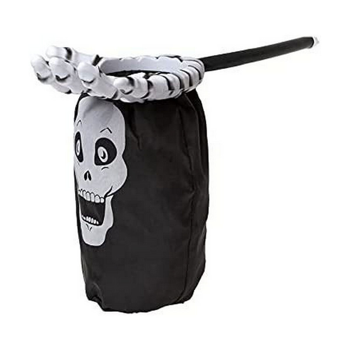 Dustpan Trick or Treat 53 x 30 cm Skull Black