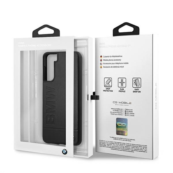 BMW BMHCS21MSLLBK Samsung Galaxy S21+ Plus black hardcase Signature Logo Imprint