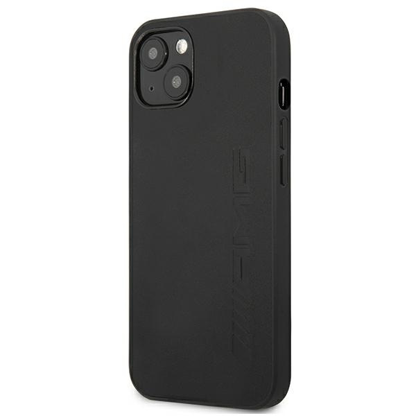 Mercedes AMG AMHCP13SDOLBK Apple iPhone 13 mini black hardcase Leather Hot Stamped