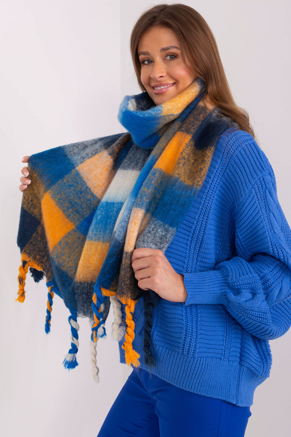 Shawl model 191716 AT  blue