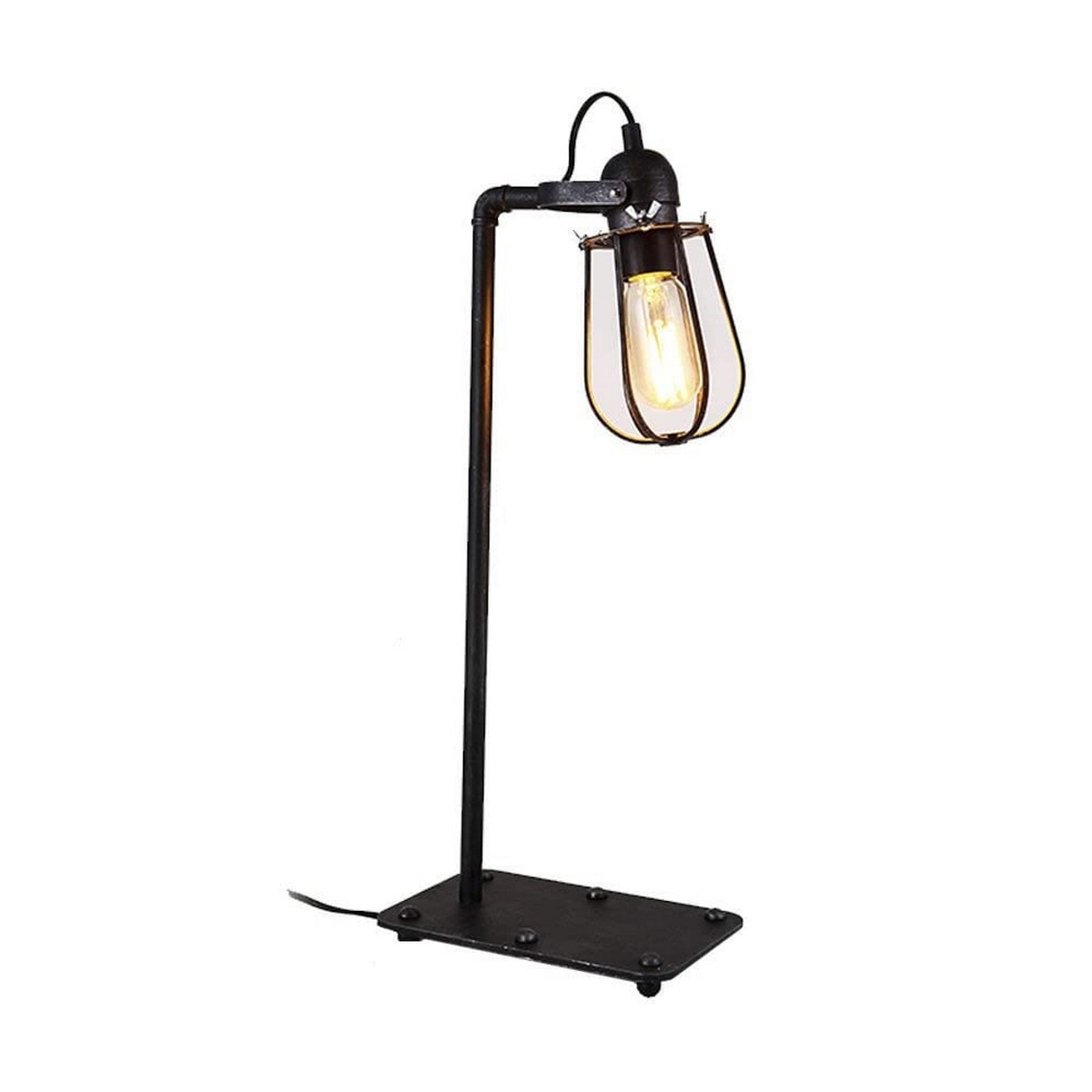 Desk lamp EDM Black Metal 60 W (22 x 51 x 13 cm)