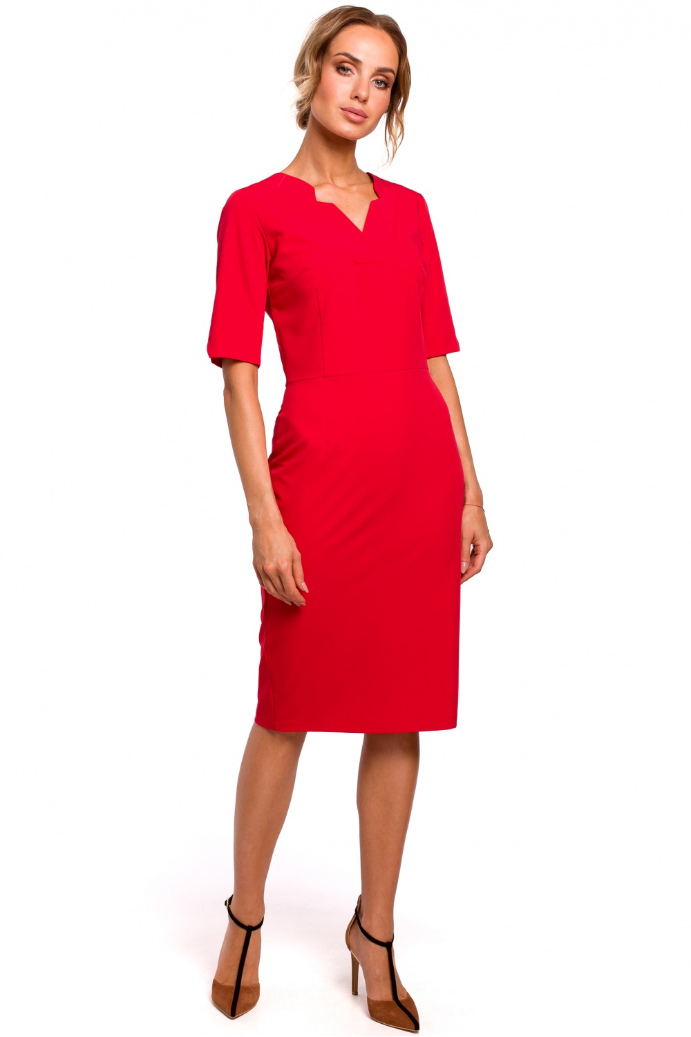 Alltagskleid model 135491 Moe rot Damen