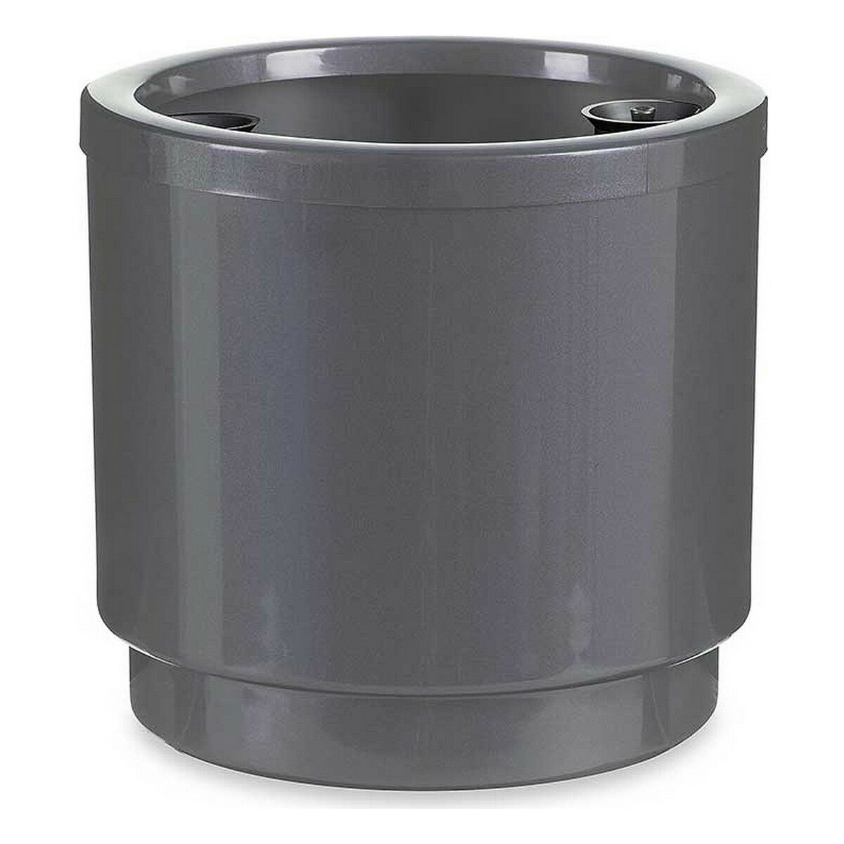 Selbstbewässernder Blumentopf Silberfarben Polypropylen 26 x 25 x 26 cm (4 Stück)