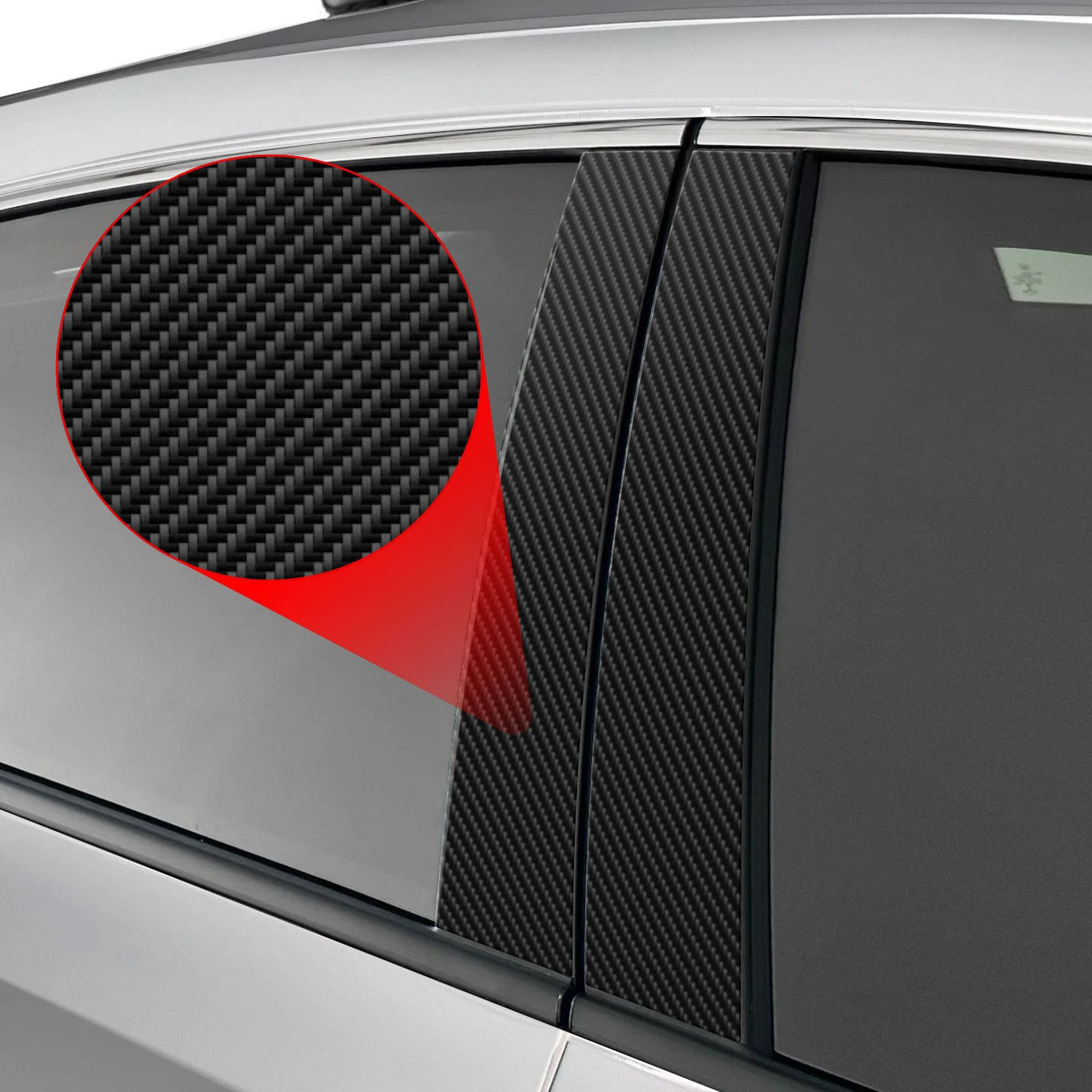 Folia karbonowa na słupki GrizzGlass BodyShield do BMW 3 E46 Sedan Pre-LCI (1998-2001) [4w1]