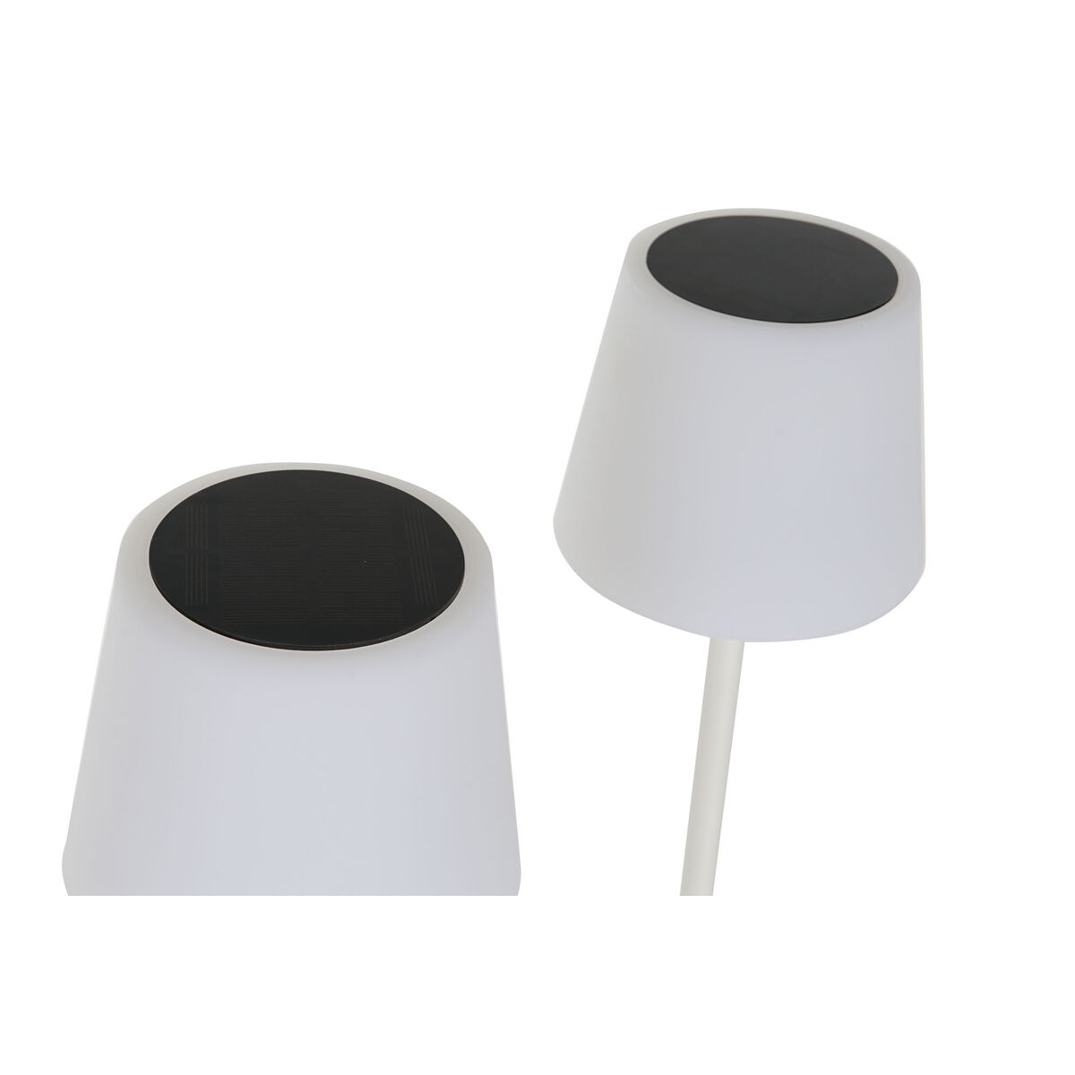 Solar lamp Home ESPRIT Black 25 x 25 x 140 cm