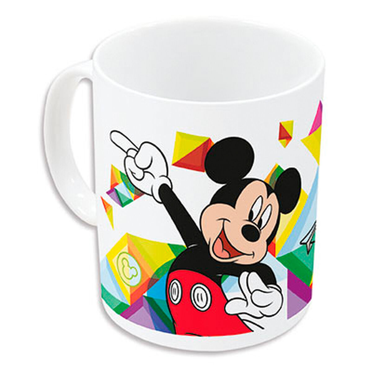 Mug Mickey Mouse Happy smiles Ceramic Red Blue (350 ml)
