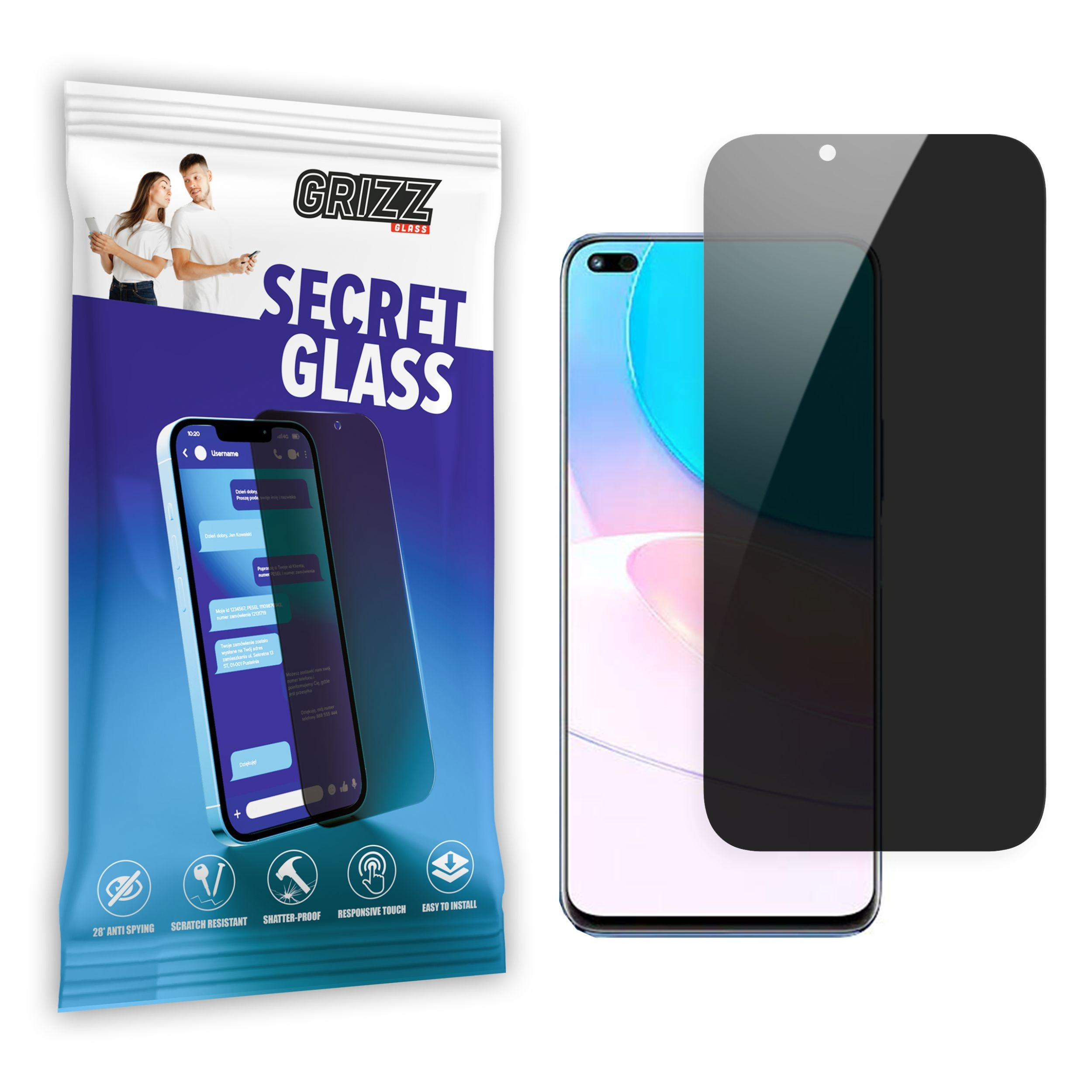 GrizzGlass SecretGlass Huawei Nova 8i