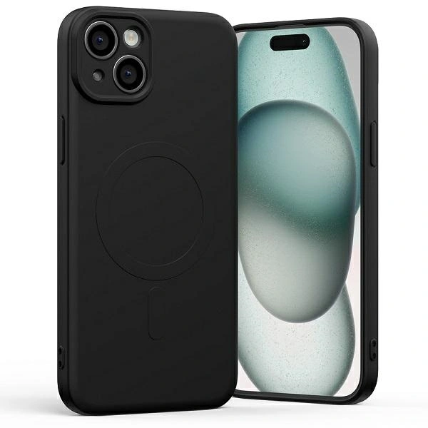 Etui Mercury MagSafe Semi-Silicone do Apple iPhone 15 Plus czarny