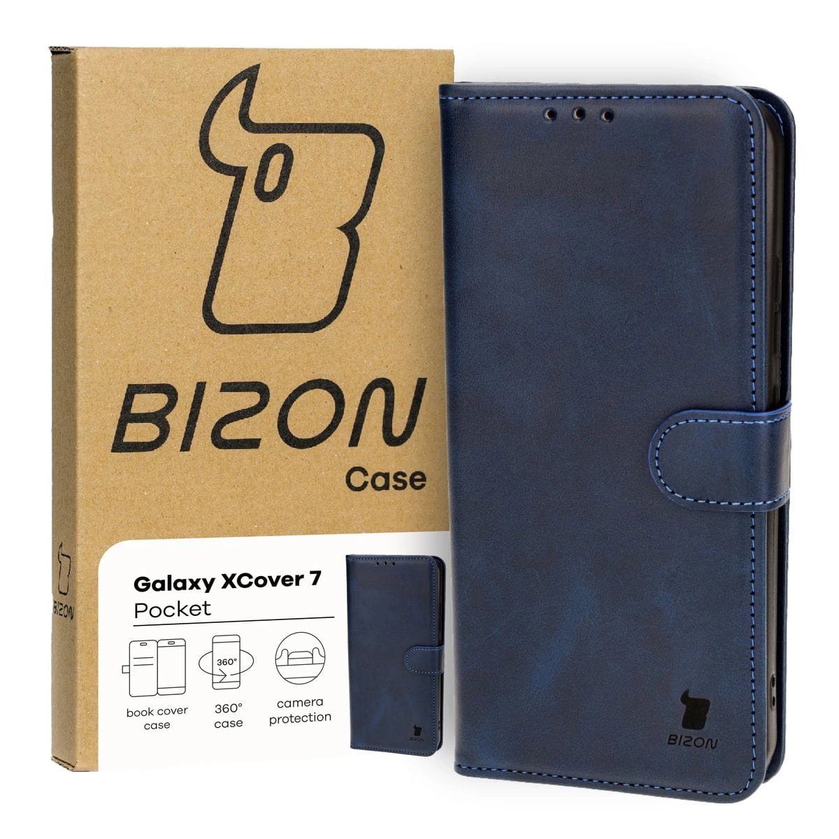 Bizon Case Pocket Samsung Galaxy Xcover7 navy blue