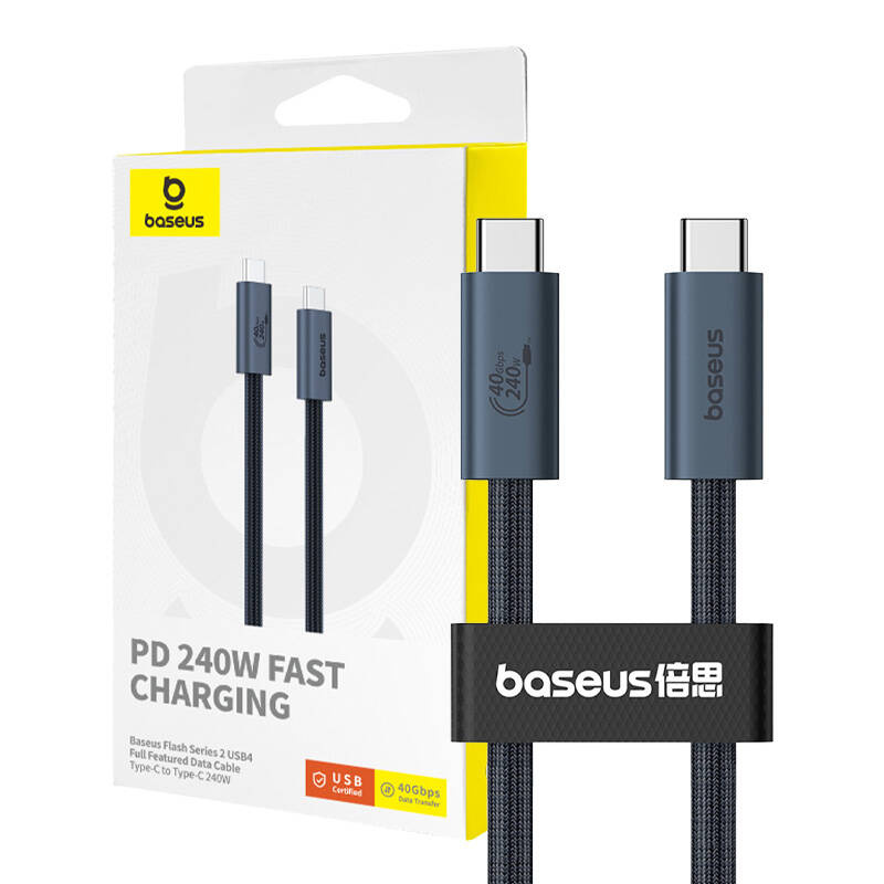 Baseus Flash 2 USB-C / USB-C cable 240W 1m (black)