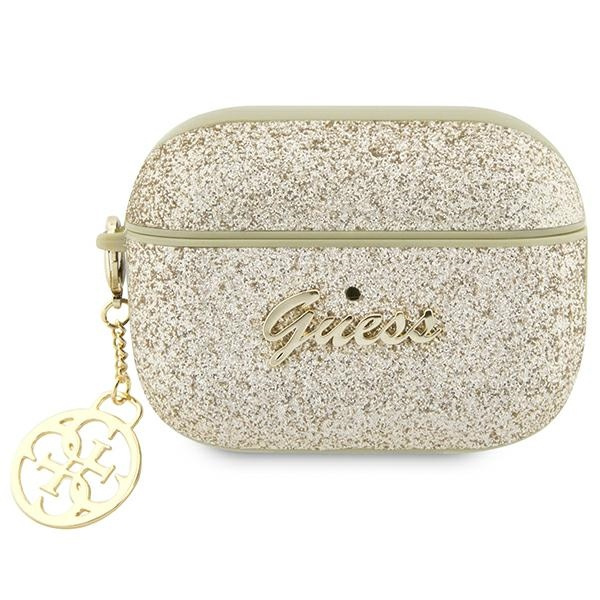 Guess GUAP2GLGSHD Apple AirPods Pro 2 gold Glitter Flake 4G Charm