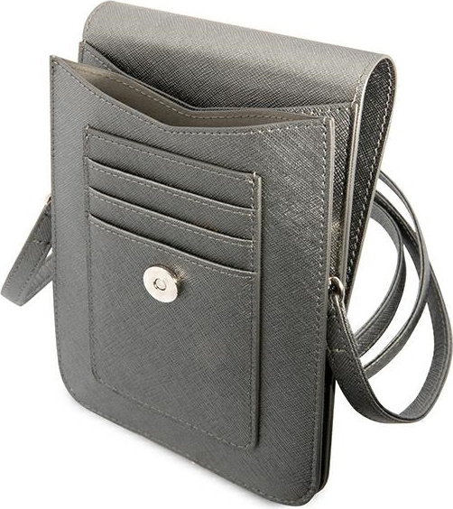 Guess GUWBSATMGR grey Saffiano Triangle
