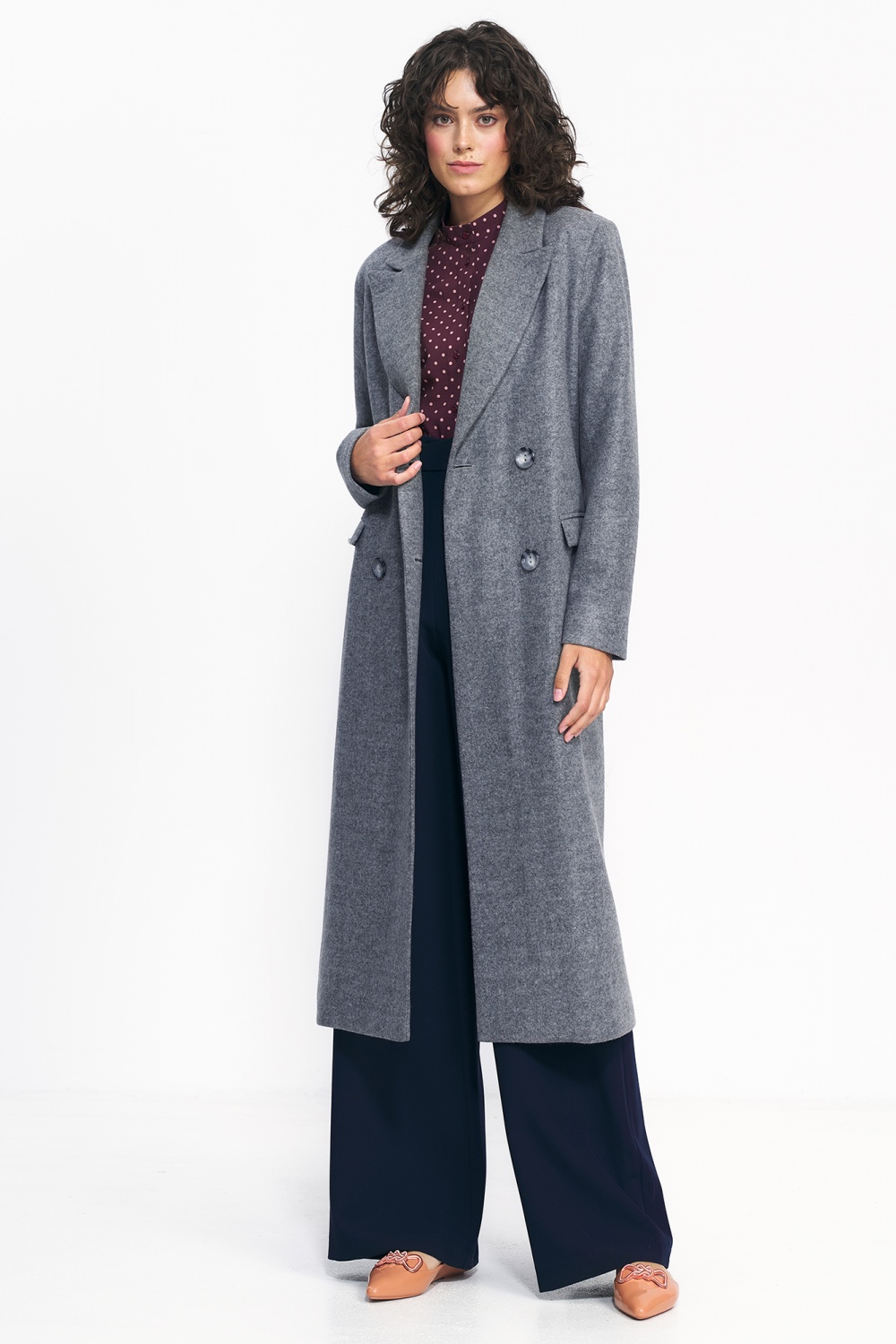  Coat model 186120 Nife  grey