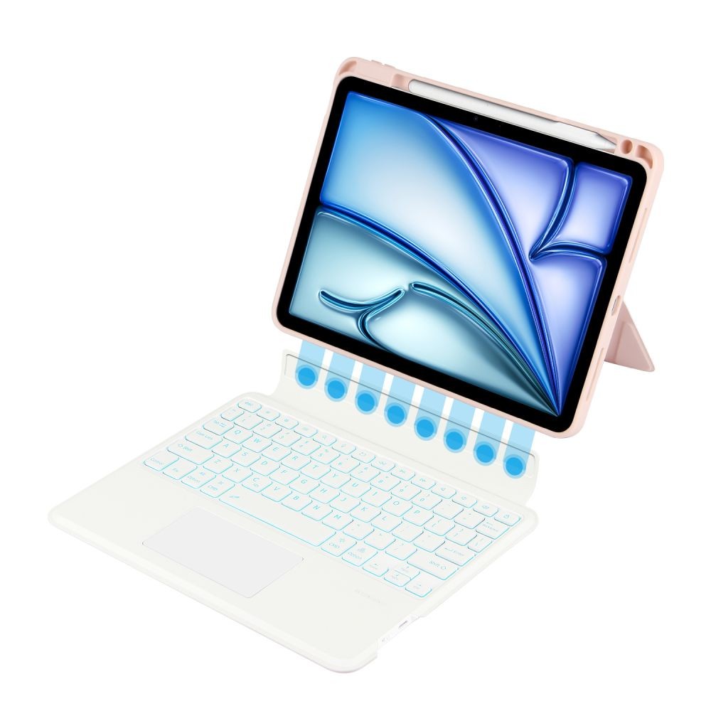 Tech-Protect SmartCase Mag Pen + Keyboard Apple iPad Air 10.9 2020/2022 (4, 5 gen) / iPad Air 11 2024 (6 gen) Pink