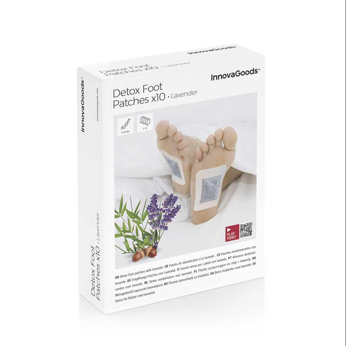 Detox Foot Patches Lavender InnovaGoods 10Units