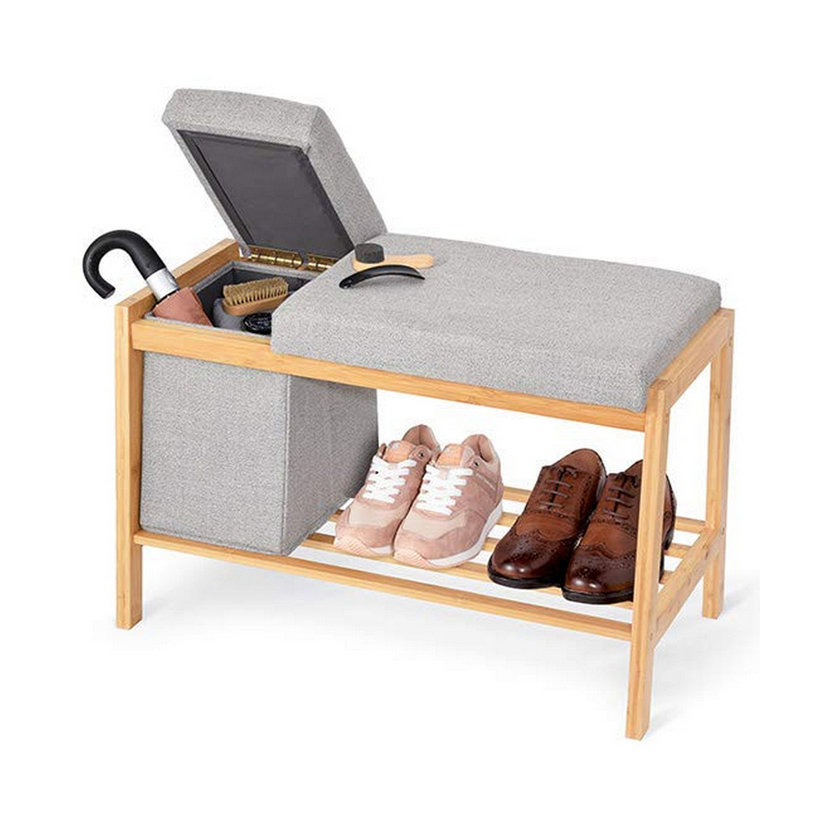 Storage chest with seat Domopak Living Shoe Rack 1 drawer 70,5 x 36 x 48 cm