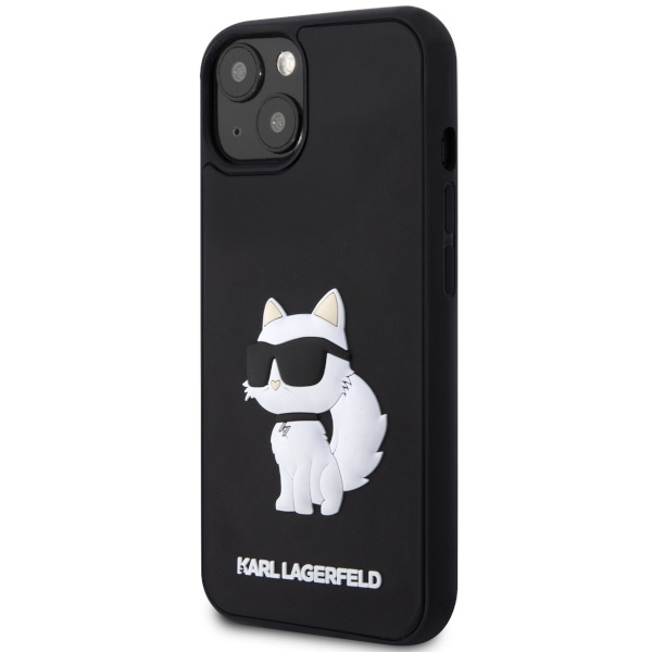 Karl Lagerfeld KLHCP14M3DRKHNK Apple iPhone 14 Plus / 15 Plus hardcase Rubber Choupette 3D black
