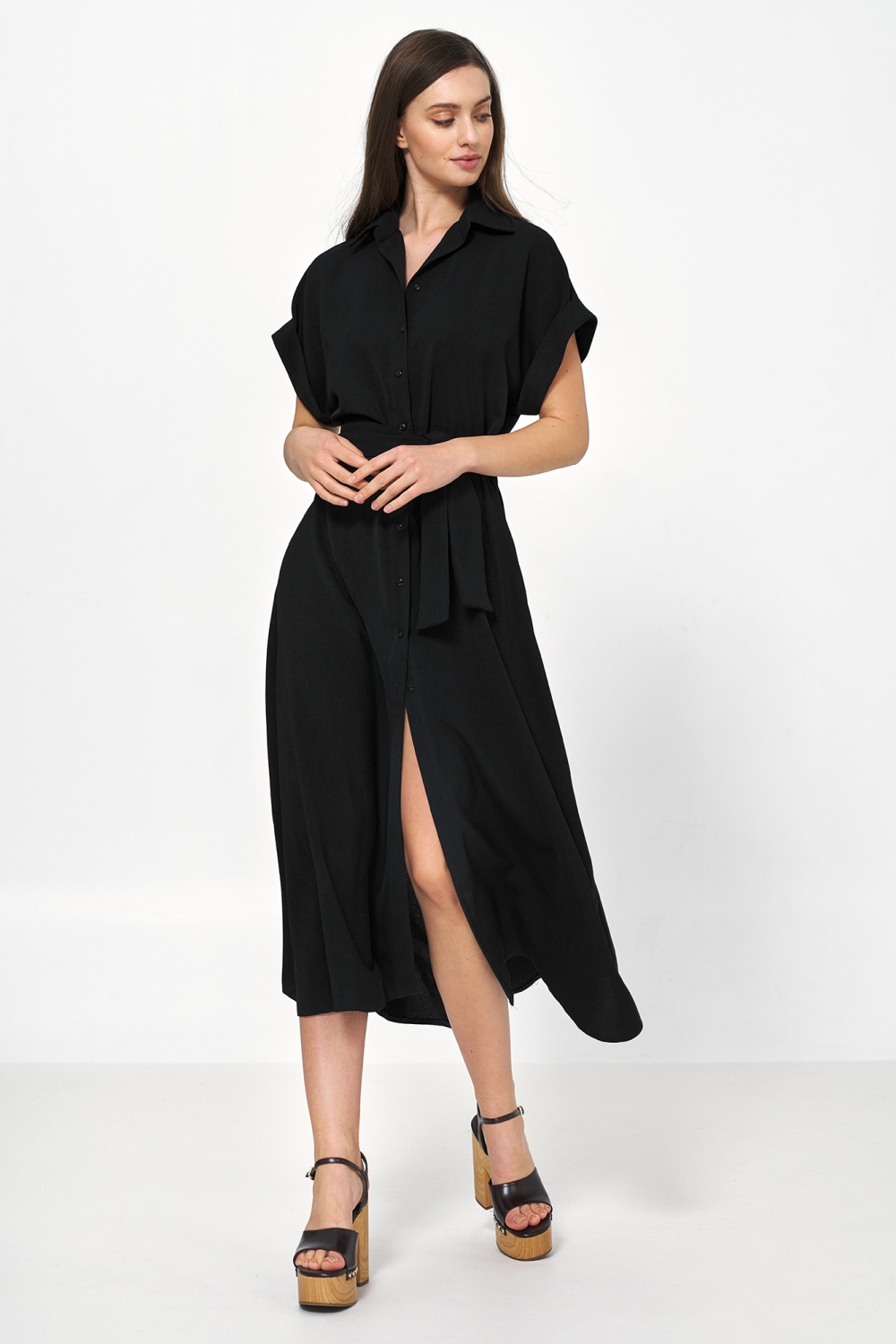 Alltagskleid model 177996 Nife schwarz Damen