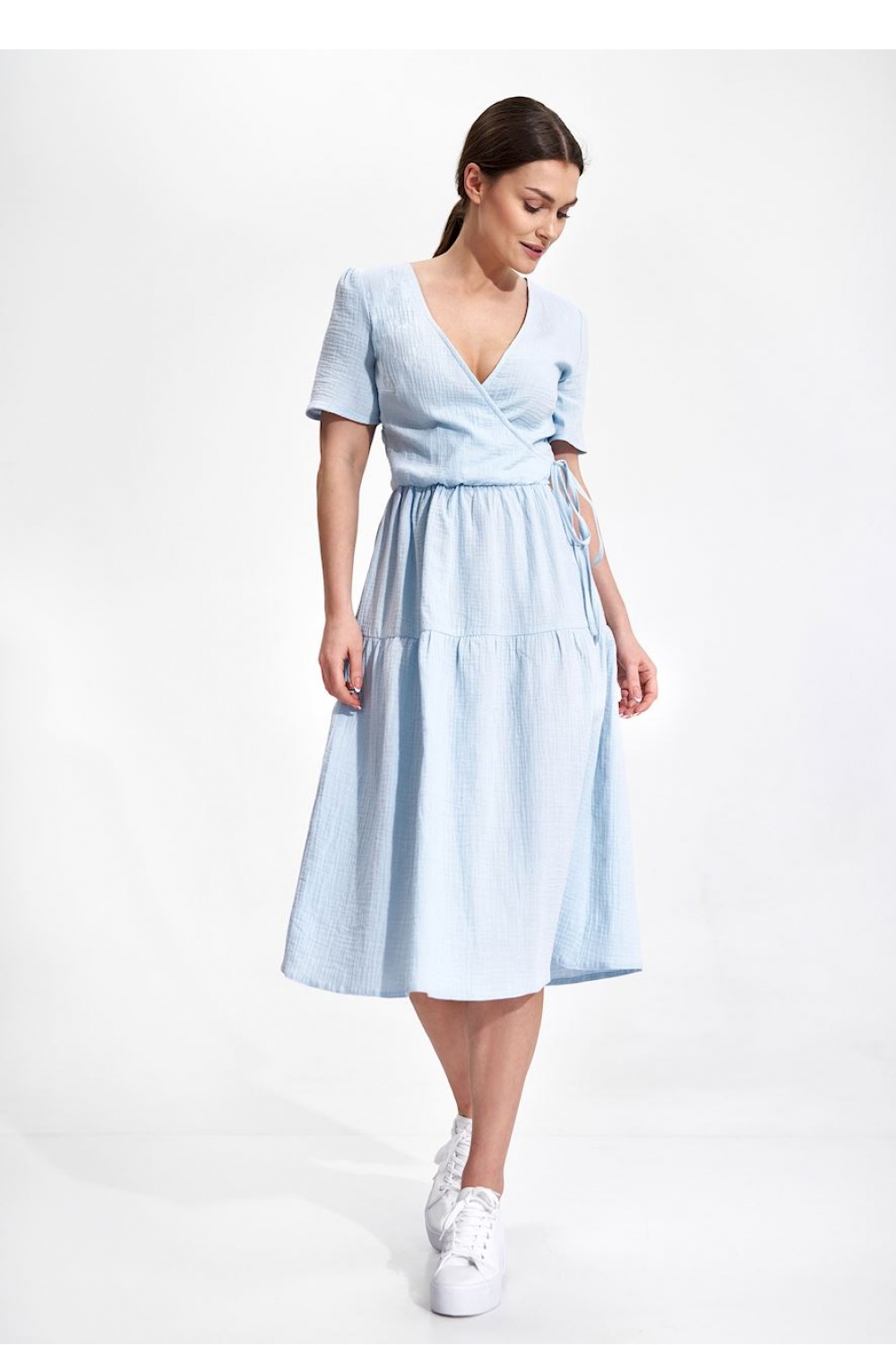 Alltagskleid model 167811 Figl blau Damen