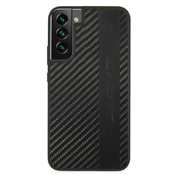 Mercedes AMG AMHCS22MBLSCA Samsung Galaxy S22+ Plus black hardcase Carbon Stripe&Embossed