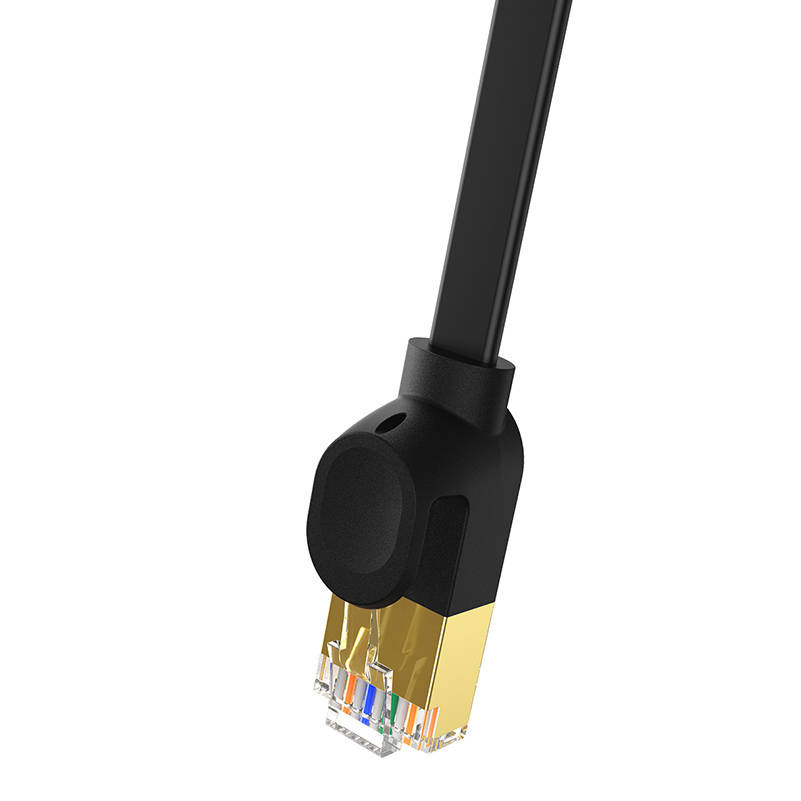 Baseus network cable, Ethernet RJ45, 10 Gbps, Cat.7, 5m (black)