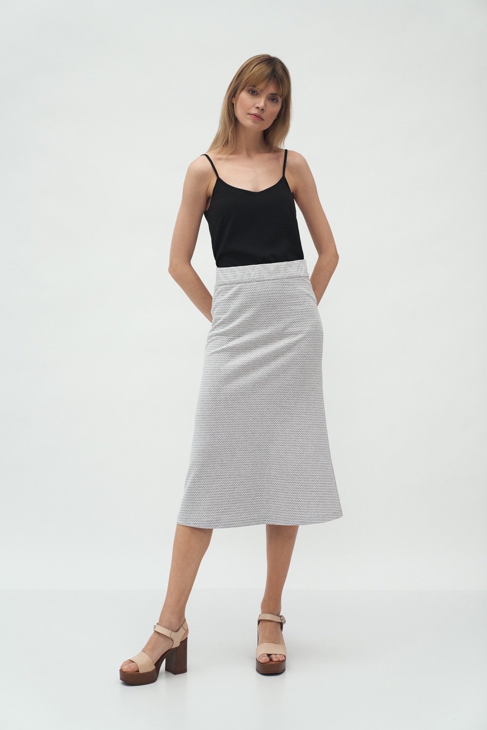  Skirt model 153702 Nife  grey
