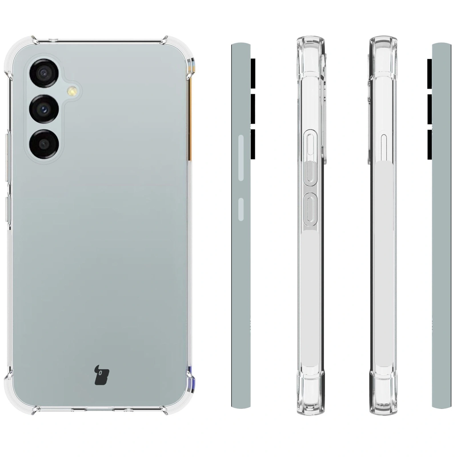 Bizon Case Clear Pack case + 2x screen glass + lens glass Samsung Galaxy A54 5G clear