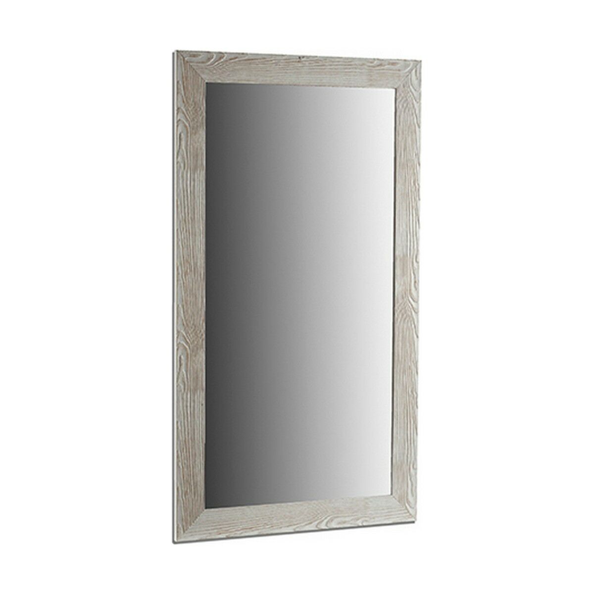 Wall mirror Wood White Glass (75 x 136 x 1,5 cm) (2 Units)