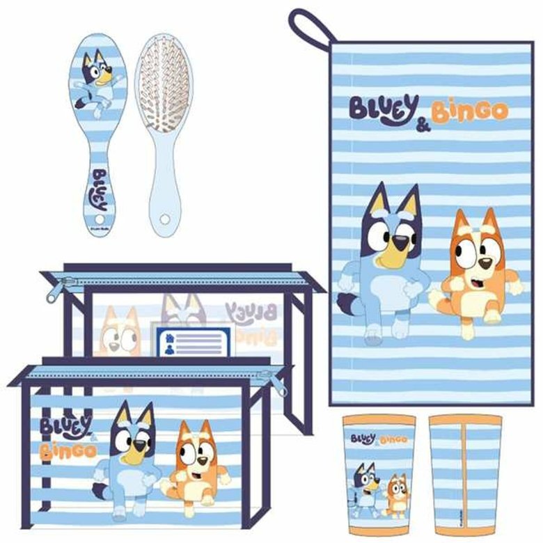 Travel Vanity Case Bluey Light Blue 23 x 15 x 8 cm