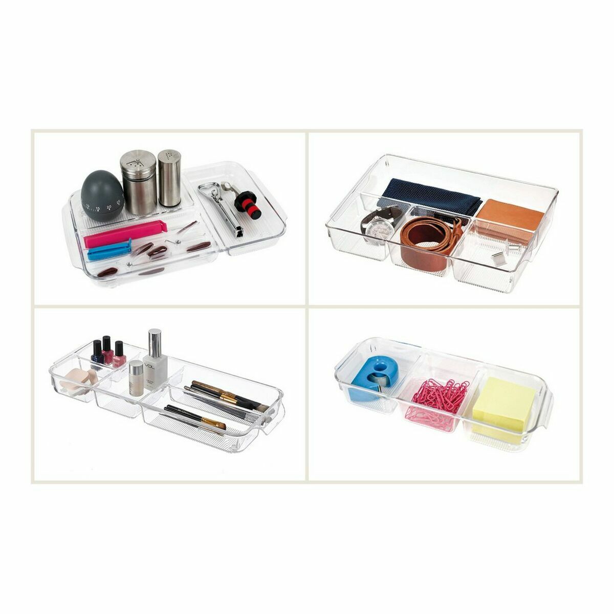 Tray Confortime polystyrene 30 x 17,7 x 2,6 cm (12 Units) (30 x 17 x 2,6 cm)