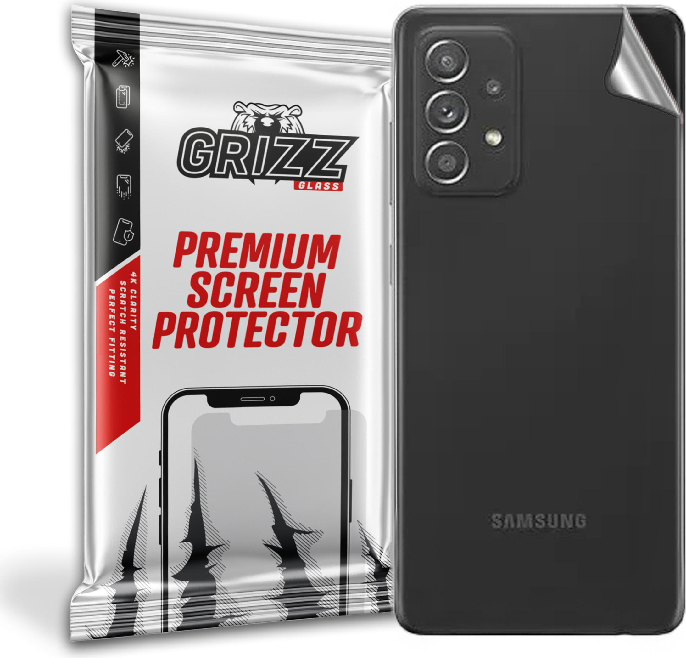 GrizzGlass SatinSkin Samsung Galaxy A52