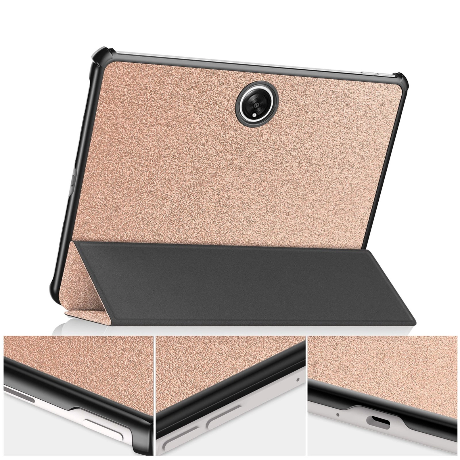 Bizon Case Tab Croc Oppo Pad 2 / OnePlus Pad rose gold