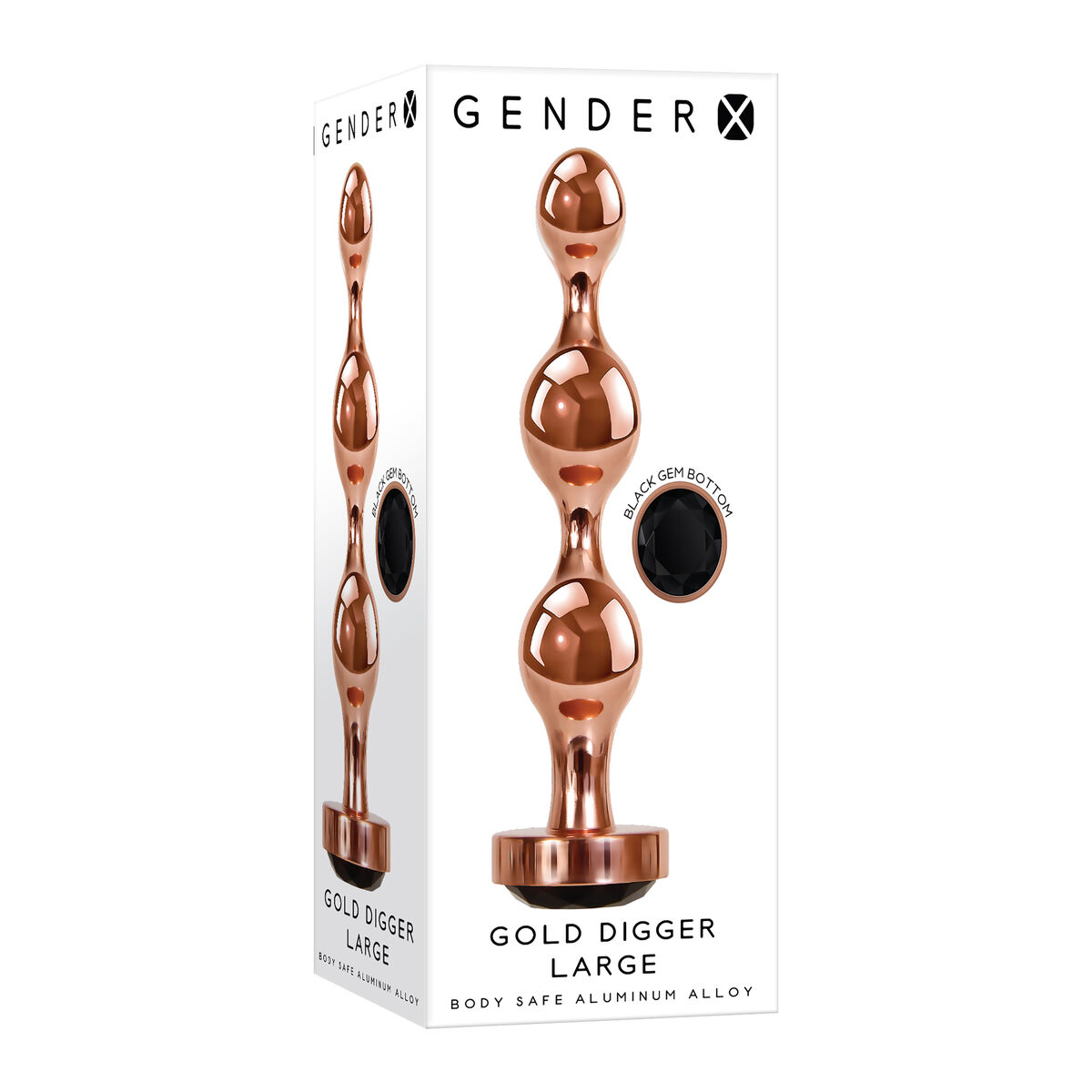 Anal Beads Gender X Metal ABS