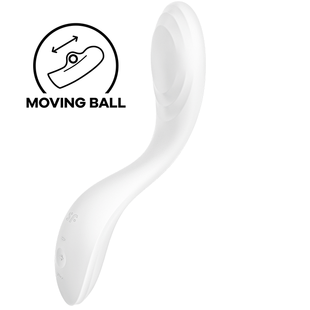 SATISFYER RRROLLING PLEASURE G-SPOT VIBRATOR - WHITE