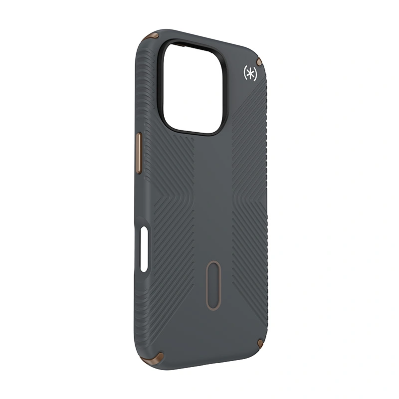 Case Speck Presidio2 Grip ClickLock & MagSafe Apple iPhone 16 Pro (Charcoal Grey / Cool Bronze / White)