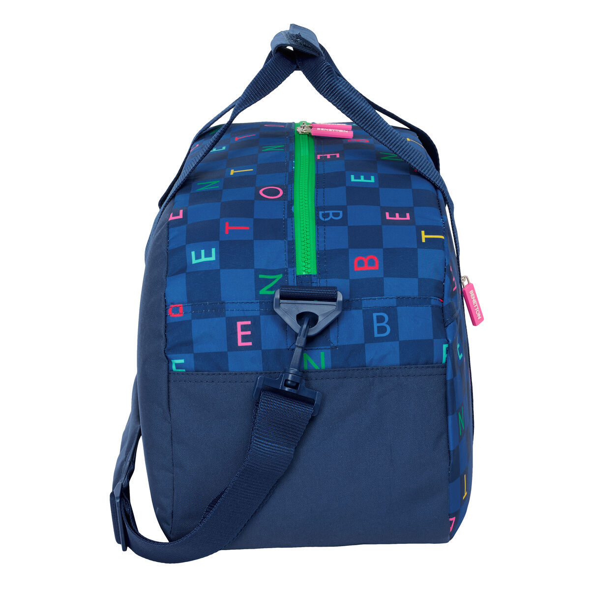 Sports bag Benetton Damero Navy Blue 50 x 26 x 20 cm