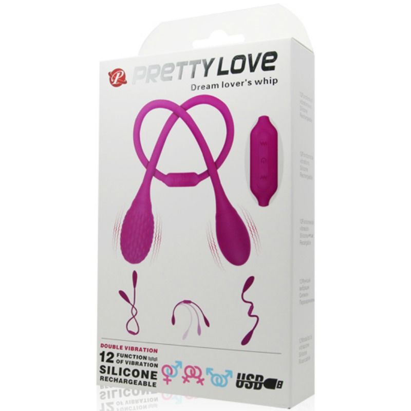 PRETTY LOVE UNISEX STIMULATING DREAM LOVER'S WHIP 2