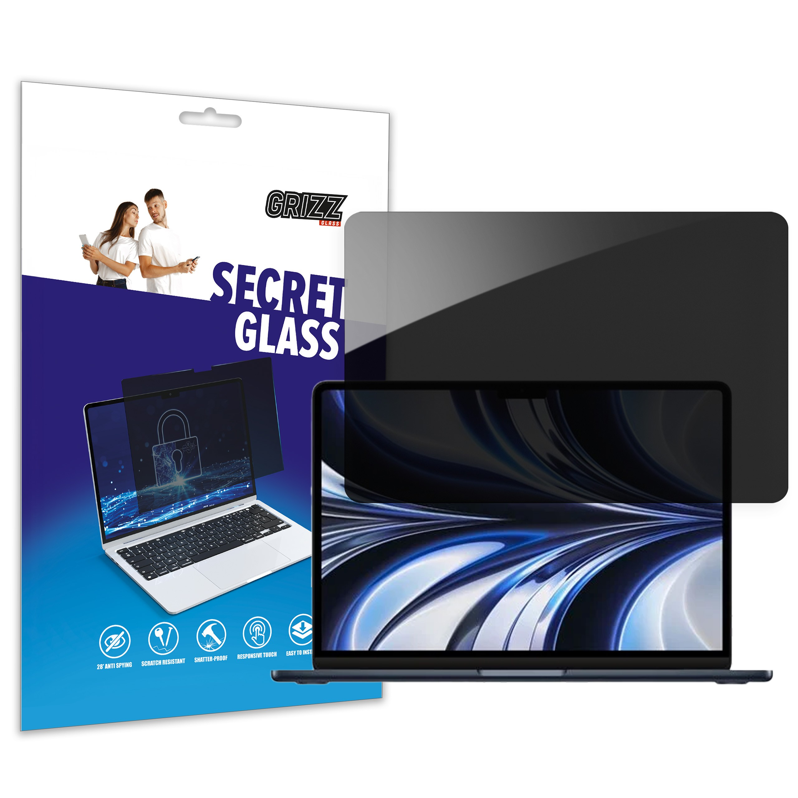 GrizzGlass SecretGlass Apple MacBook Air 15,3 inch 2023