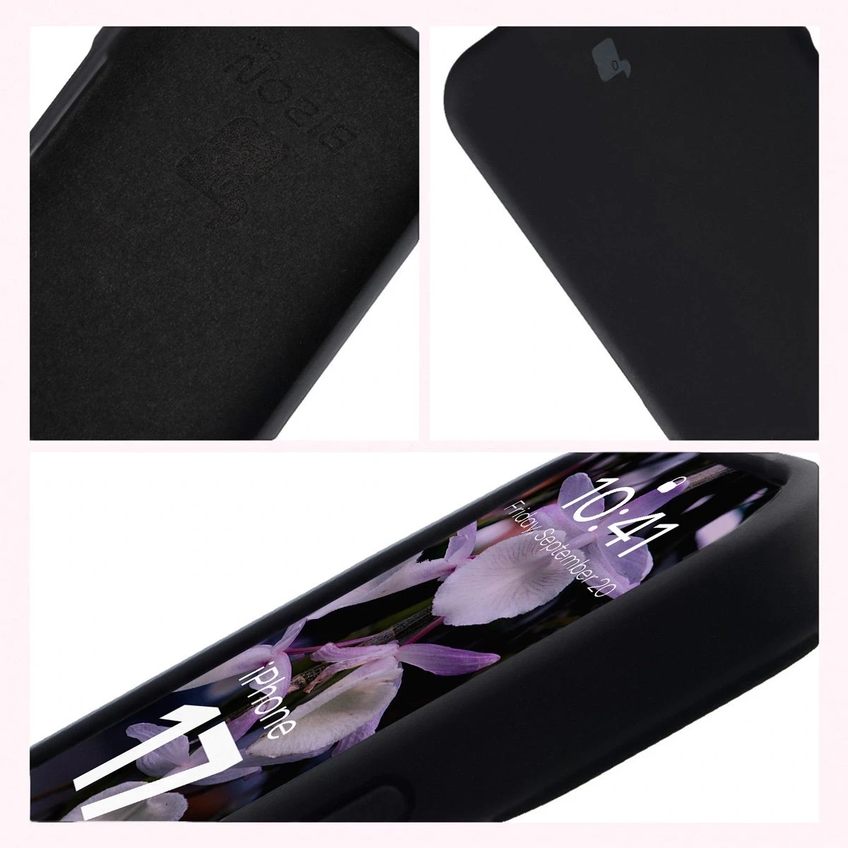 Silikonowe etui Bizon Soft Case do Apple iPhone 17 czarne