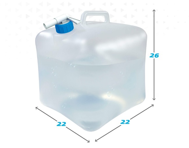 Water bottle Aktive 22 x 26 x 22 cm Polyethylene 10 L (12 Units)