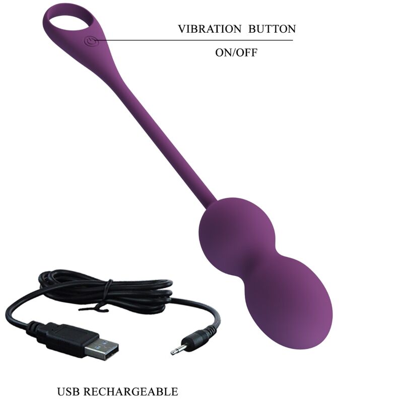PRETTY LOVE - ELVIRA KEGEL BALLS APP REMOTE CONTROL PURPLE PRETTY LOVE - ELVIRA KEGEL BALLS APP REMOTE CONTROL PURPLE