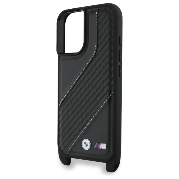 BMW BMHCP16M23PSCCK Apple iPhone 16 Plus hardcase M Edition Carbon Stripe & Strap black