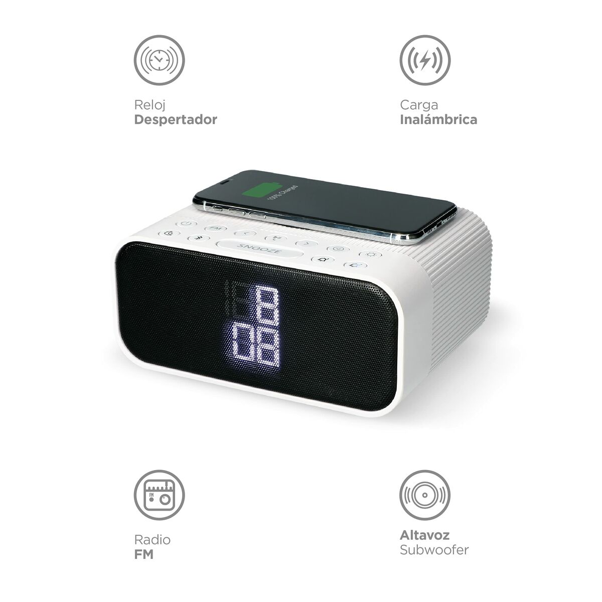 Clock-Radio KSIX 10W Clock-Radio KSIX 10W