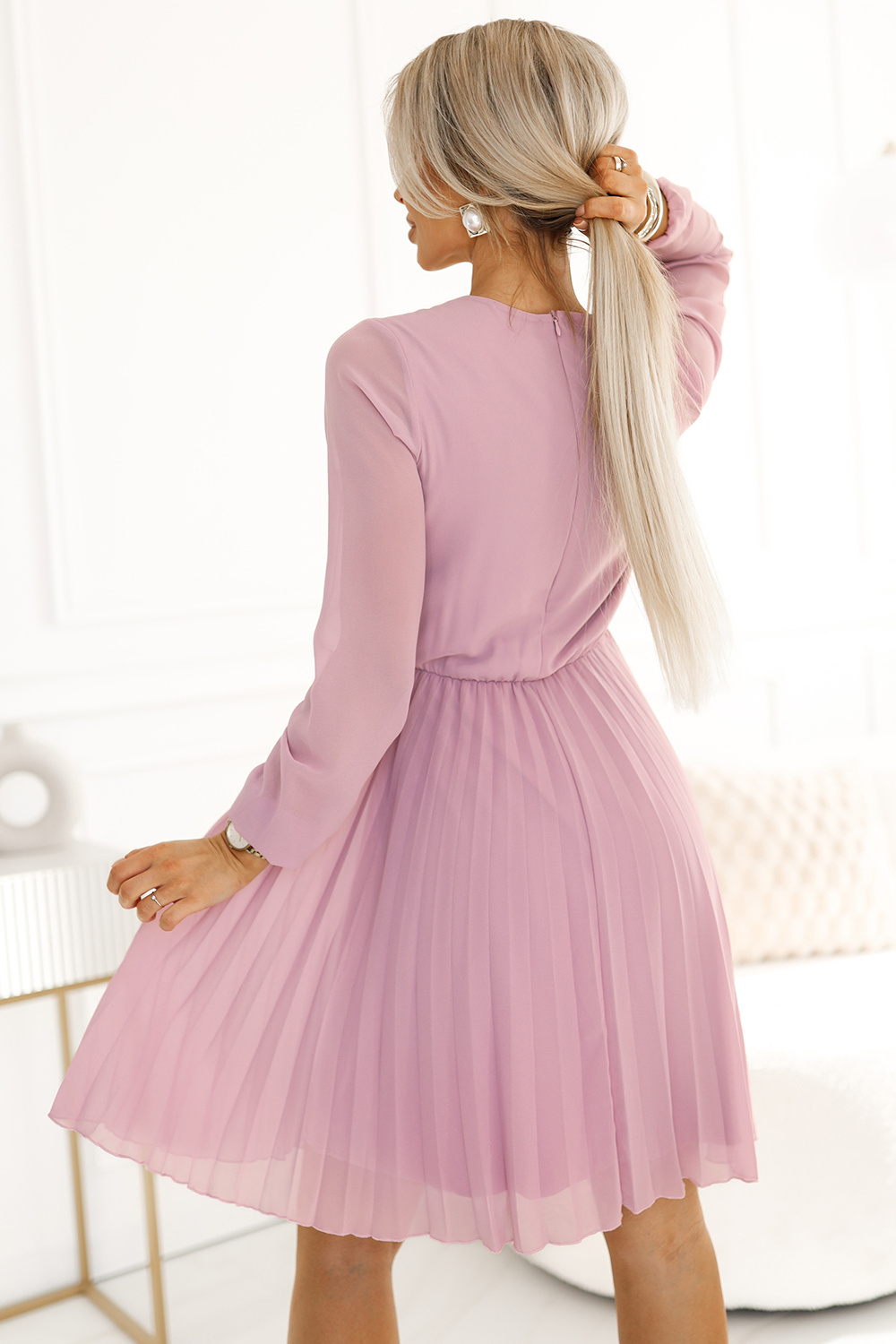 Cocktail dress model Numoco  pink