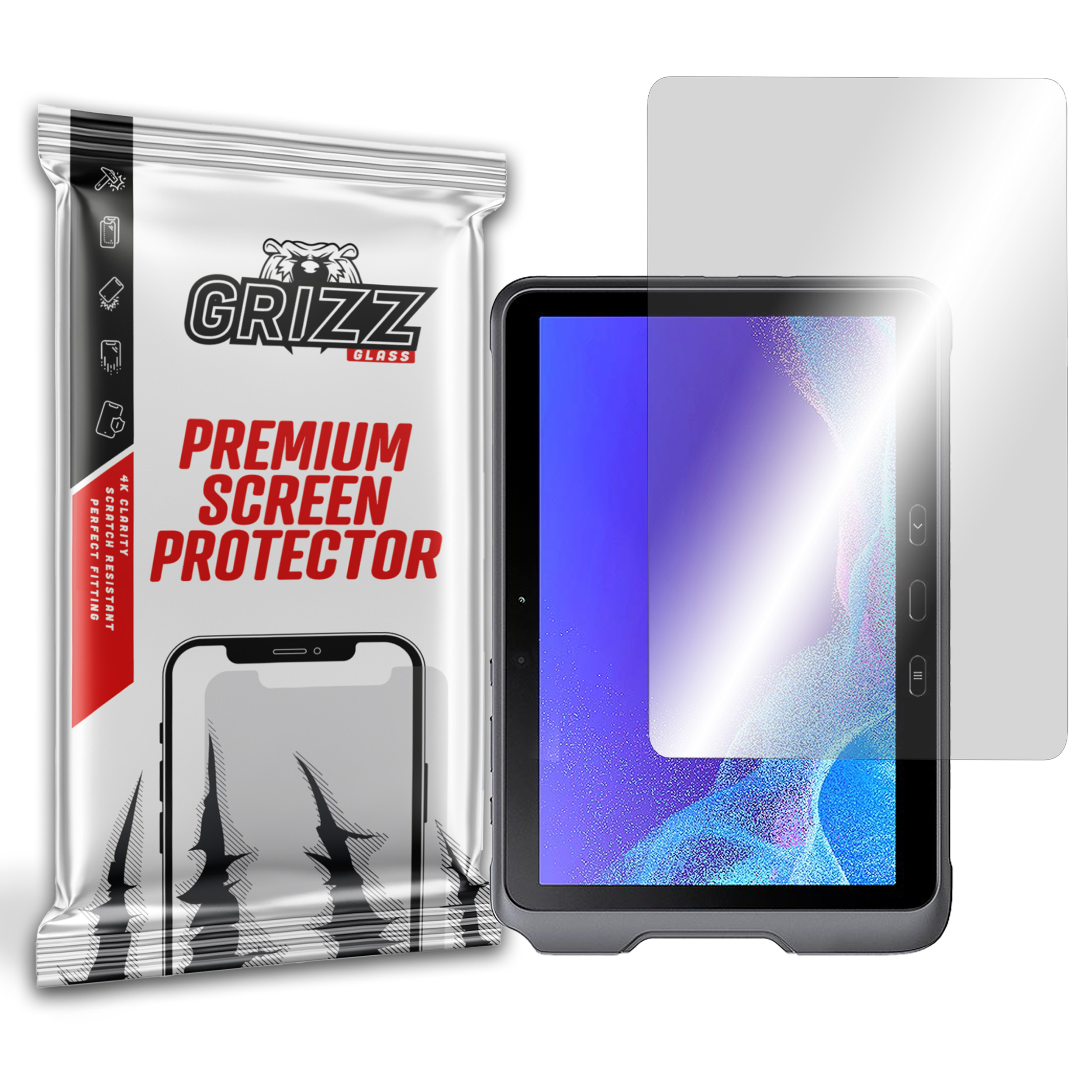 GrizzGlass HybridGlass Samsung Galaxy Tab Active4 Pro