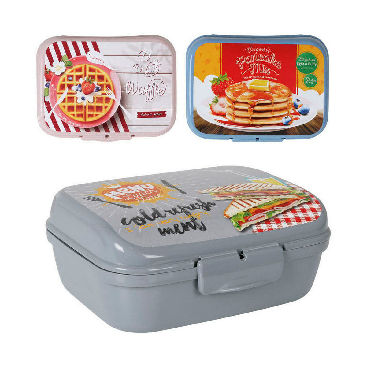 Lunch box Titiz 1 L 16 x 12 x 6,5 cm Plastic